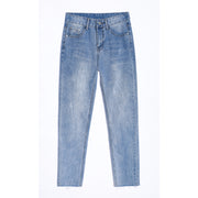High Waist Jeans Woman Solid